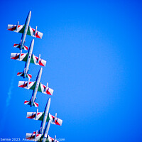 Buy canvas prints of Spectacular Italian Airshow Stunt by Stefano Senise