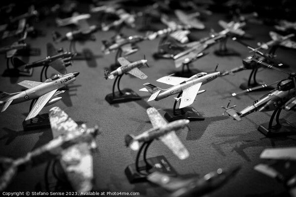 Airplane Collection - Black and White Picture Board by Stefano Senise