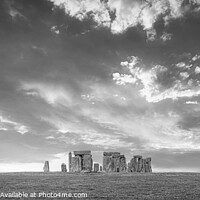 Buy canvas prints of Mystical Stonehenge in the Clouds by Stefano Senise