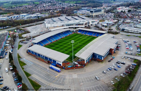 Chesterfield FC Technique stadium Picture Board by The flying Milkmen