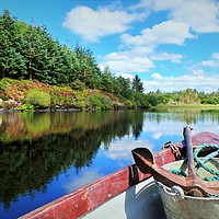 Buy canvas prints of Loch Allua boat trip Cork Ireland by D'Arcy Barrett