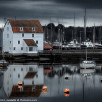Buy canvas prints of Reflections of The Tide Mill on the Banks of the River Deben, Woodbridge, Suffolk by Steve 