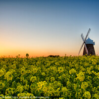 Buy canvas prints of Halnaker Windmill at Sunset by Andy Critchfield