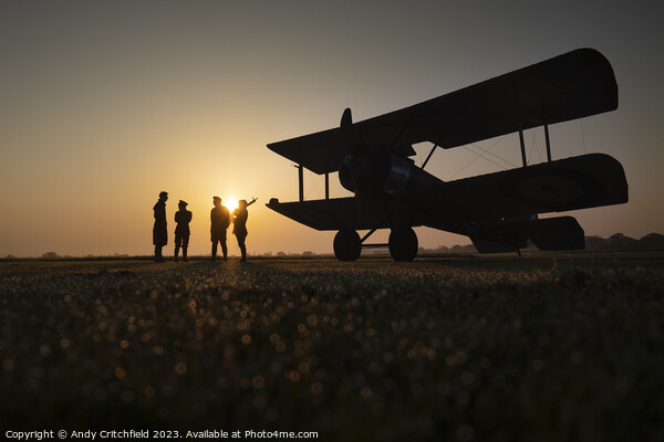 Sopwith Pup Sunrise  Picture Board by Andy Critchfield