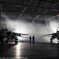Buy canvas prints of Jaguars in the Hanger by Andy Critchfield