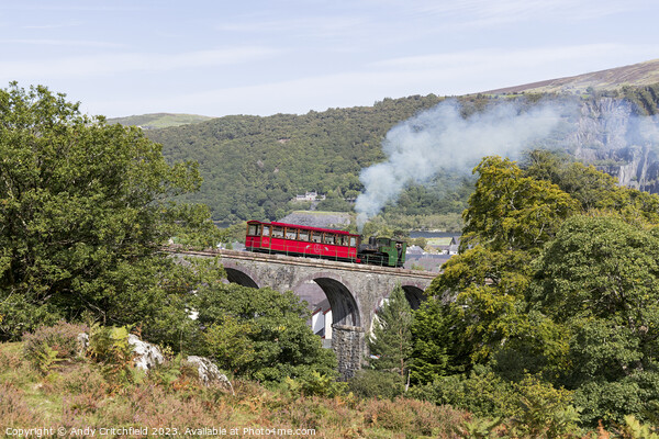 Steam Train on The Snowdon Mountain Railway leavin Picture Board by Andy Critchfield