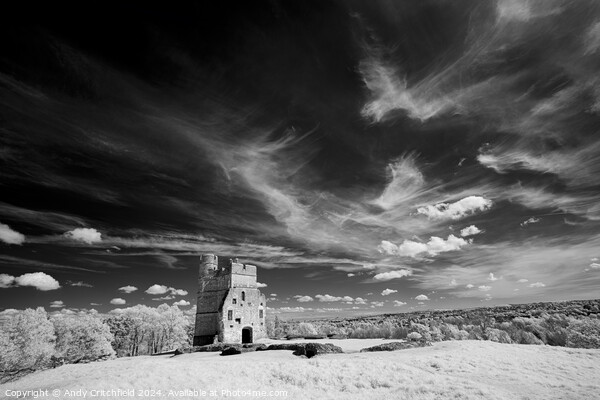Donnington Castle against clouds Picture Board by Andy Critchfield