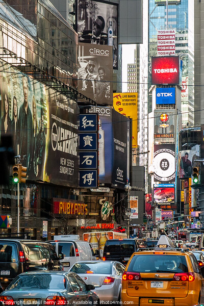 Times Square, New York Picture Board by Paul Berry