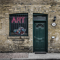 Buy canvas prints of Little Tiny Street No 13 Color Version by Brian Carson