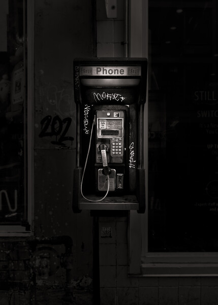 Phone Booth No 4 Picture Board by Brian Carson