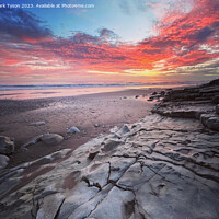 Buy canvas prints of Taghazout Morocco Sunset over Rocks by Mark Tyson