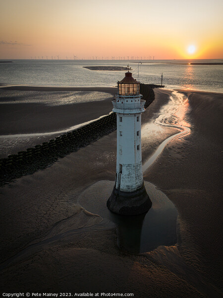 Perch Rock Lighthouse Picture Board by Pete Mainey