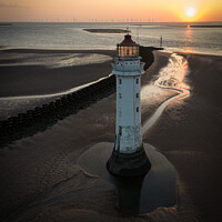 Buy canvas prints of Perch Rock Lighthouse by Pete Mainey