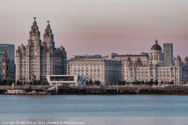 Liverpool's Three Graces Picture Board by Pete Mainey