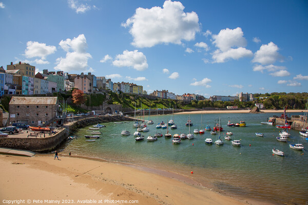 Tenby Harbour Picture Board by Pete Mainey