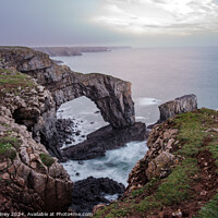 Buy canvas prints of The Green Bridge of Wales by Pete Mainey