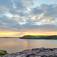 Buy canvas prints of Pembrokeshire sunset  by Andrew jones