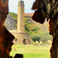 Buy canvas prints of Porth wen brickworks anglesey  by Andrew jones