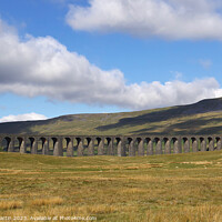 Buy canvas prints of The Ribblehead Viaduct in Yorkshire by David Martin