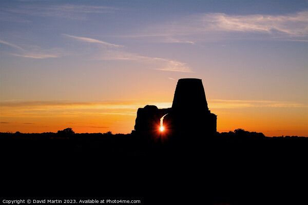 St. Benet's Abbey on the Norfolk Broads. Picture Board by David Martin
