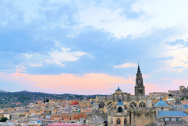 Roofs Of Toledo At Dusk Picture Board by Igor Alifanov