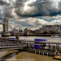 Buy canvas prints of Heavy Clouds Over The River Thames by Igor Alifanov