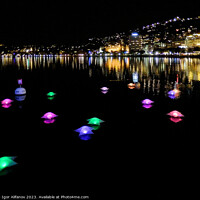 Buy canvas prints of Floating Lights On The Lake Geneva by Igor Alifanov