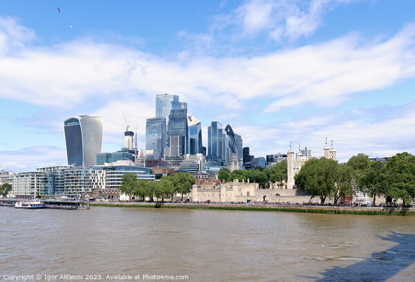 Old And New From Tower Bridge Picture Board by Igor Alifanov