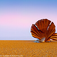 Buy canvas prints of The Scallop at Aldeburgh Beach by Paul Martin
