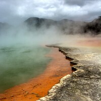Buy canvas prints of Wai-o-Tapu Thermal by Garry Bree