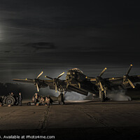 Buy canvas prints of Lancaster Bomber  'Just Jane' loading by Garry Bree