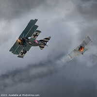 Buy canvas prints of WWI Dogfight by Garry Bree