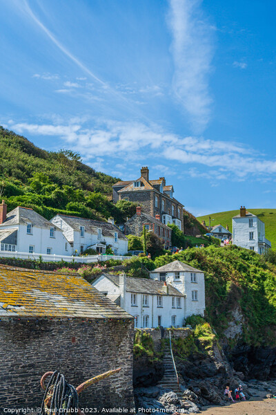 Port Isaac Steps Picture Board by Paul Grubb