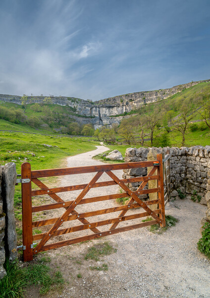 This way to Malham Cove Picture Board by Paul Grubb
