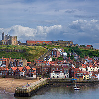 Buy canvas prints of Whitby Bay by Paul Grubb