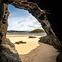 Buy canvas prints of Cornish Cave View by Paul Grubb