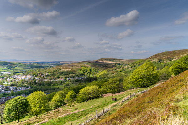 Welsh Valley View Picture Board by Paul Grubb