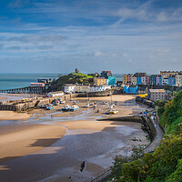 Buy canvas prints of Tenby Harbour View by Paul Grubb