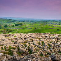 Buy canvas prints of View from Malham Cove by Paul Grubb