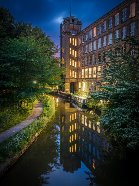 Clarence Mill at Night Picture Board by Paul Grubb
