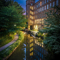 Buy canvas prints of Clarence Mill at Night by Paul Grubb