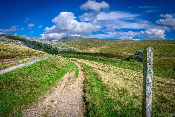 This Way to Ingleborough Picture Board by Paul Grubb