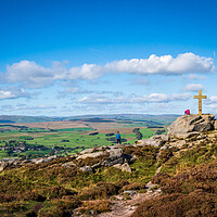 Buy canvas prints of Cross at Cracoe Fell by Paul Grubb