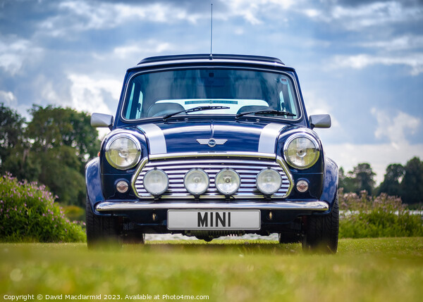 Classic Mini Cooper Picture Board by David Macdiarmid