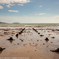 Buy canvas prints of Aberdaron Beach by David Macdiarmid