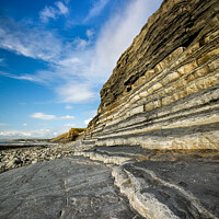 Buy canvas prints of Welsh Slate Cliffs by David Macdiarmid