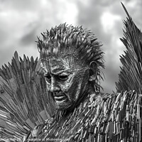 Buy canvas prints of The Knife Angel - National Monument Against Violen by David Macdiarmid