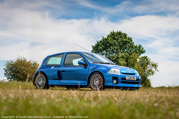Renault Clio V6 Picture Board by David Macdiarmid