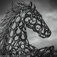 Buy canvas prints of Horse Sculpture by David Macdiarmid