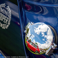 Buy canvas prints of Classic Mini Cooper Close Up by David Macdiarmid